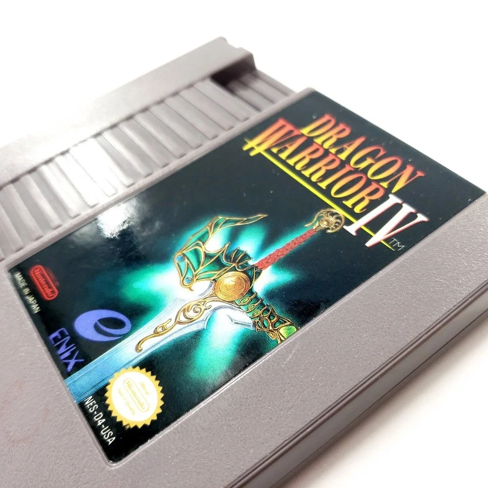 Dragon Warrior IV (Nintendo NES, 1992) Authentic Super Clean Label Tested Works